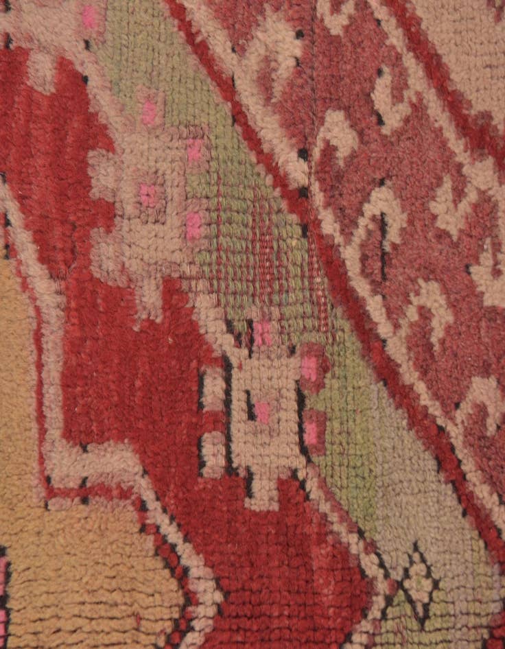 Detail image of  4' 6 x 7' 9  Hand Knotted Anatolian Oriental Wool Runner Rug