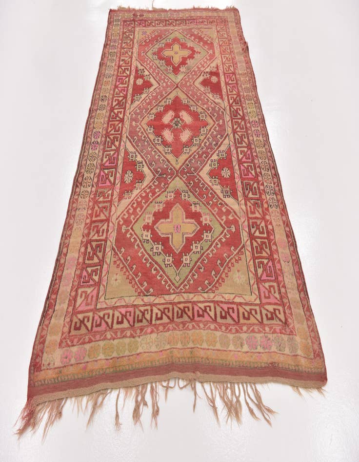 Detail image of  4' 6 x 7' 9  Hand Knotted Anatolian Oriental Wool Runner Rug