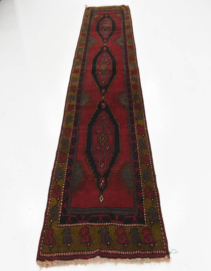 Detail image of  3' 9 x 11' 6  Hand Knotted Anatolian Wool Runner Rug