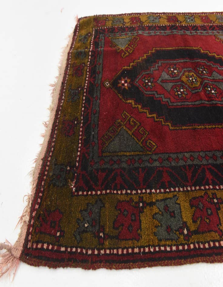 Detail image of  3' 9 x 11' 6  Hand Knotted Anatolian Wool Runner Rug