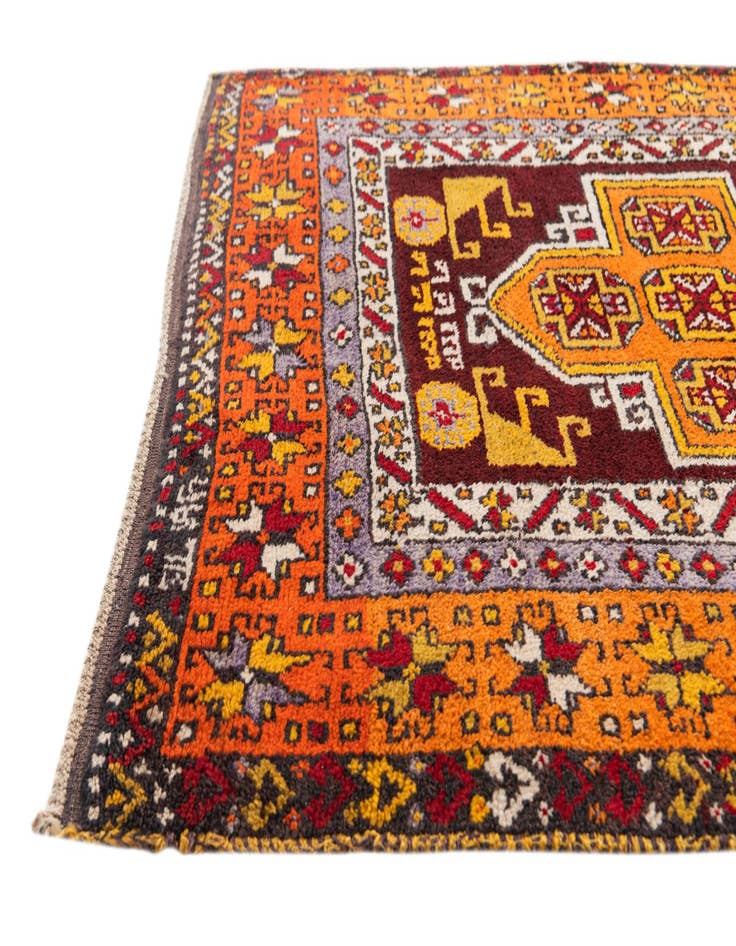 Detail image of  4' 4 x 15' 4  Hand Knotted Anatolian Oriental Wool Runner Rug