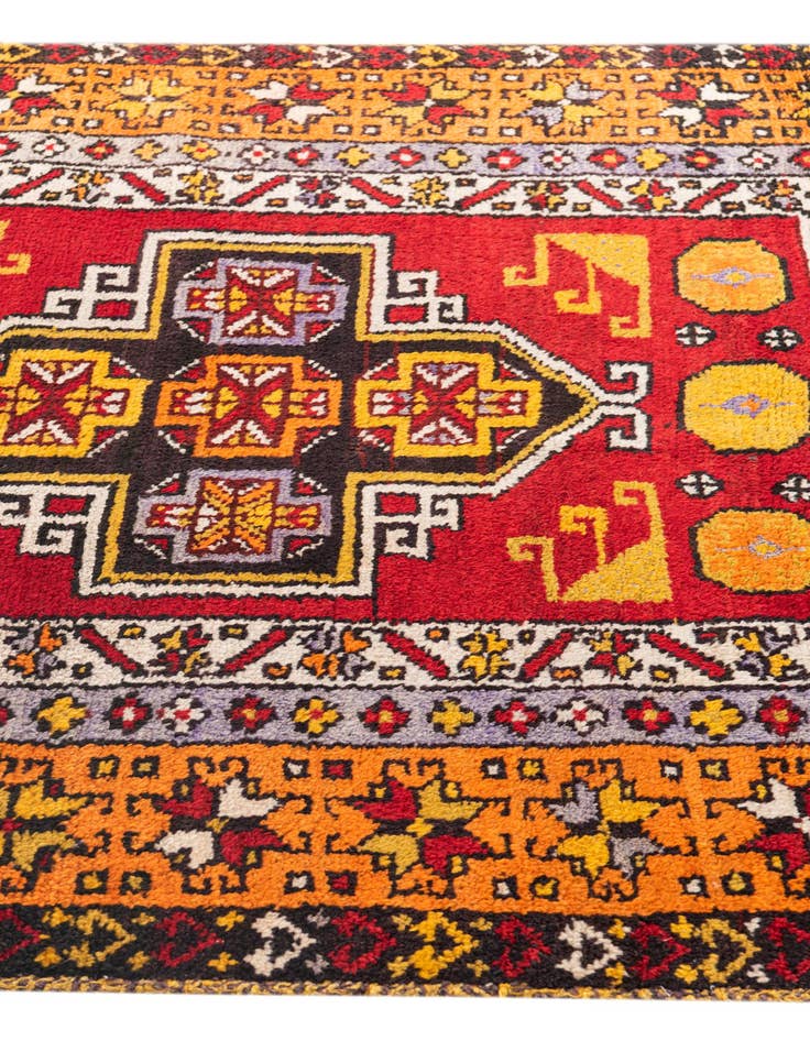 Detail image of  4' 4 x 15' 4  Hand Knotted Anatolian Oriental Wool Runner Rug