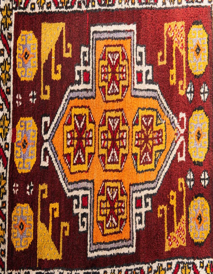 Detail image of  4' 4 x 15' 4  Hand Knotted Anatolian Oriental Wool Runner Rug