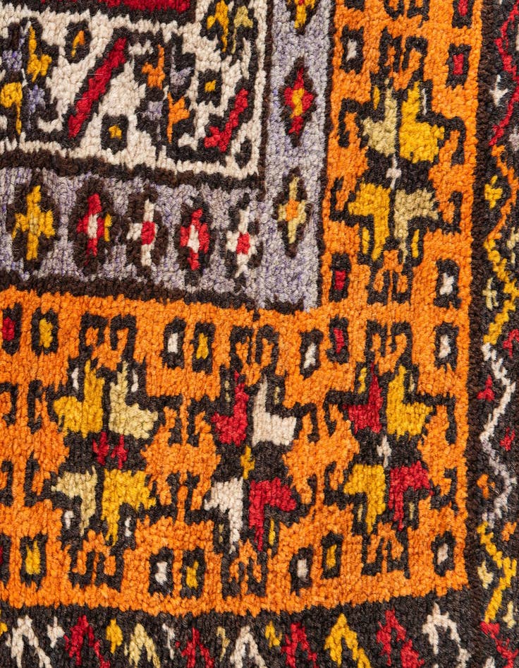 Detail image of  4' 4 x 15' 4  Hand Knotted Anatolian Oriental Wool Runner Rug