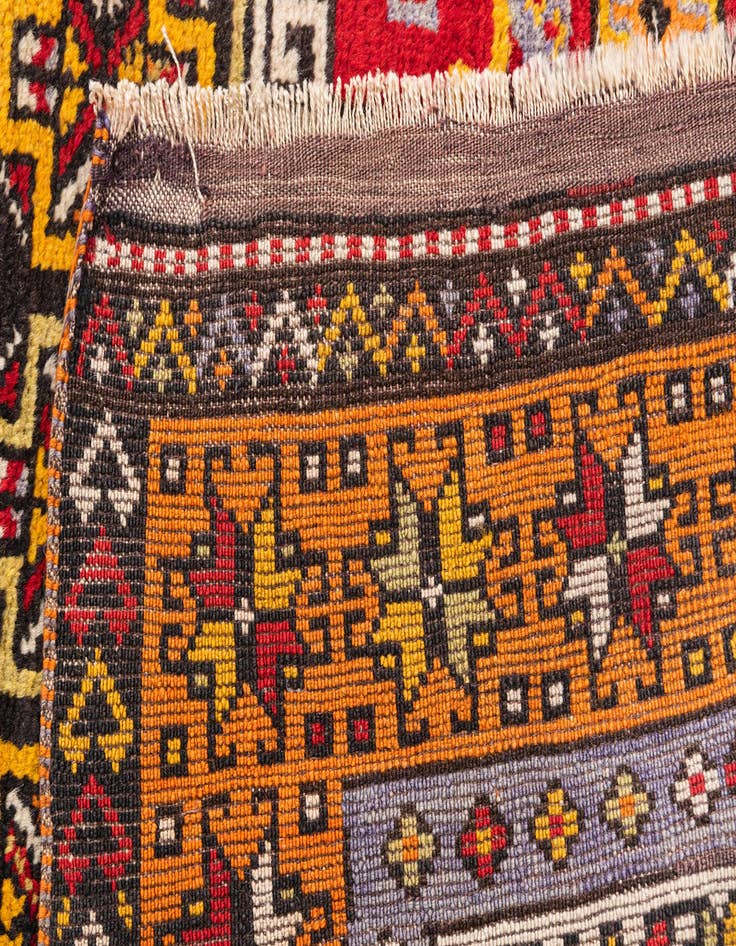 Detail image of  4' 4 x 15' 4  Hand Knotted Anatolian Oriental Wool Runner Rug