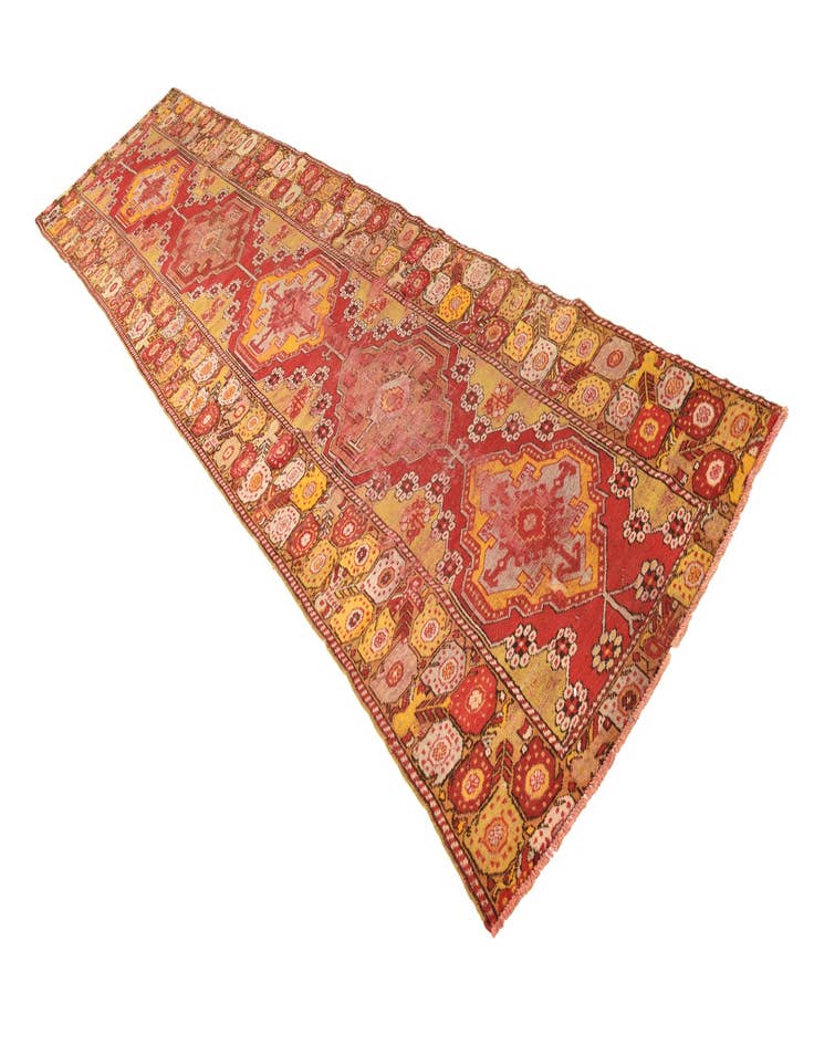 Detail image of  3' 5 x 14' 2  Hand Knotted Anatolian Oriental Wool Runner Rug