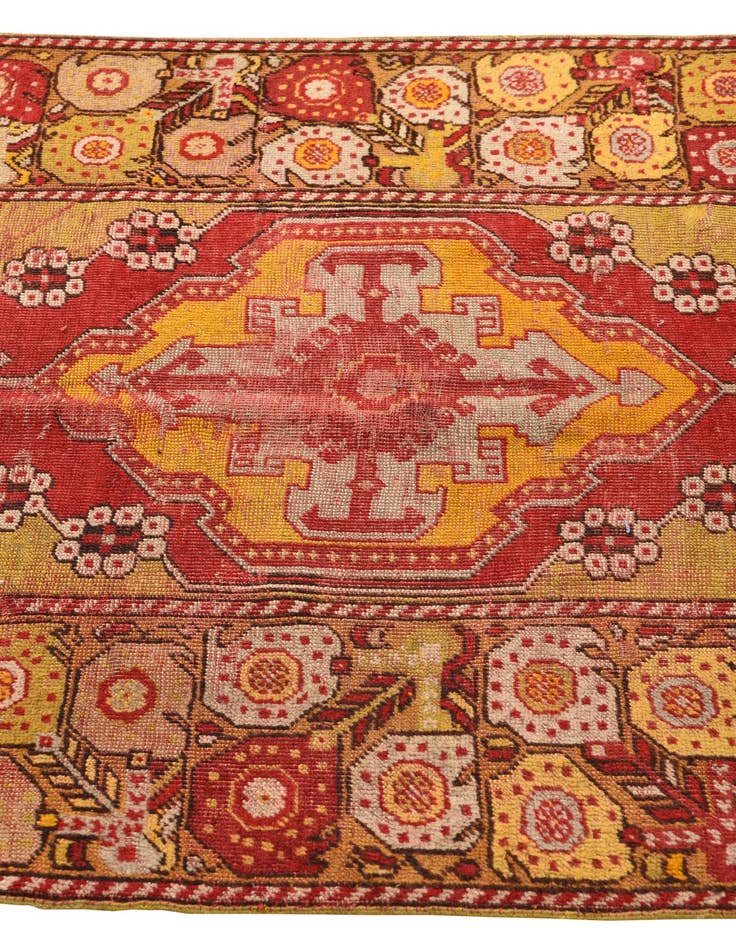 Detail image of  3' 5 x 14' 2  Hand Knotted Anatolian Oriental Wool Runner Rug