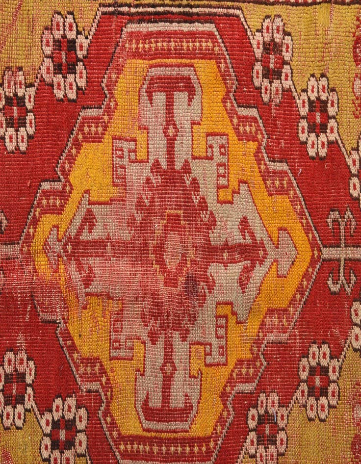 Detail image of  3' 5 x 14' 2  Hand Knotted Anatolian Oriental Wool Runner Rug