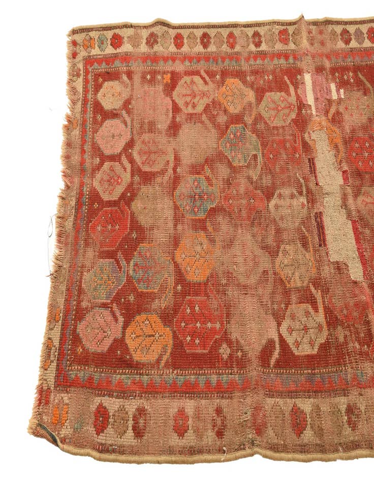 Detail image of  3' 3 x 6' 1  Hand Knotted Anatolian Oriental Wool Runner Rug