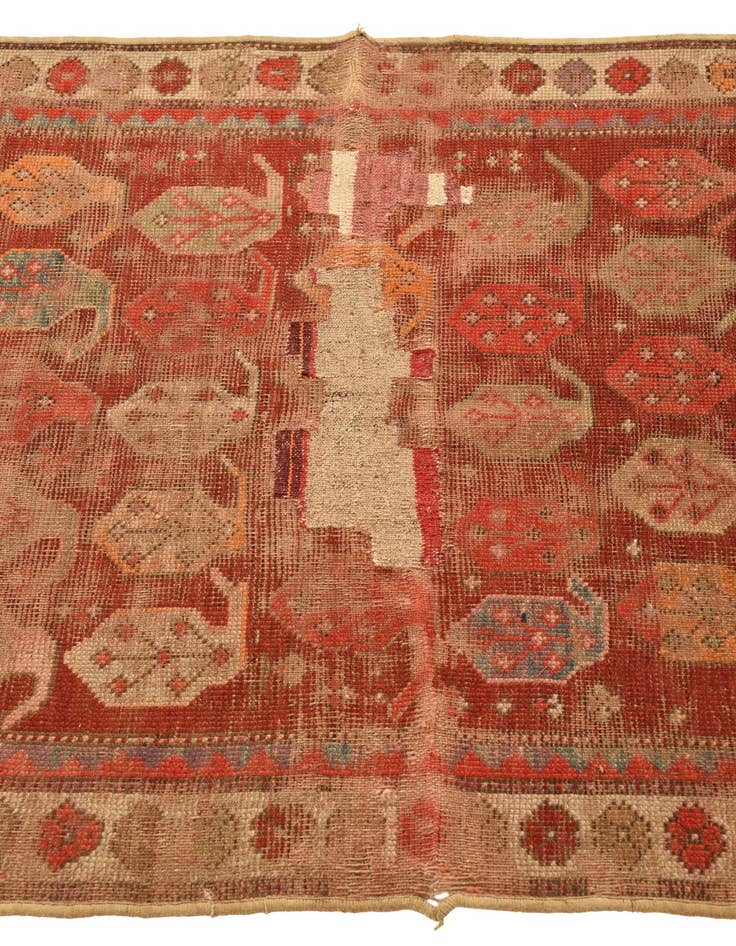Detail image of  3' 3 x 6' 1  Hand Knotted Anatolian Oriental Wool Runner Rug