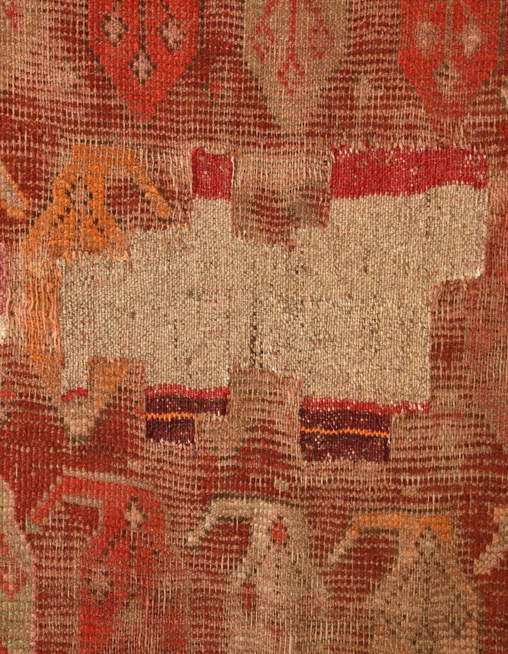 Detail image of  3' 3 x 6' 1  Hand Knotted Anatolian Oriental Wool Runner Rug