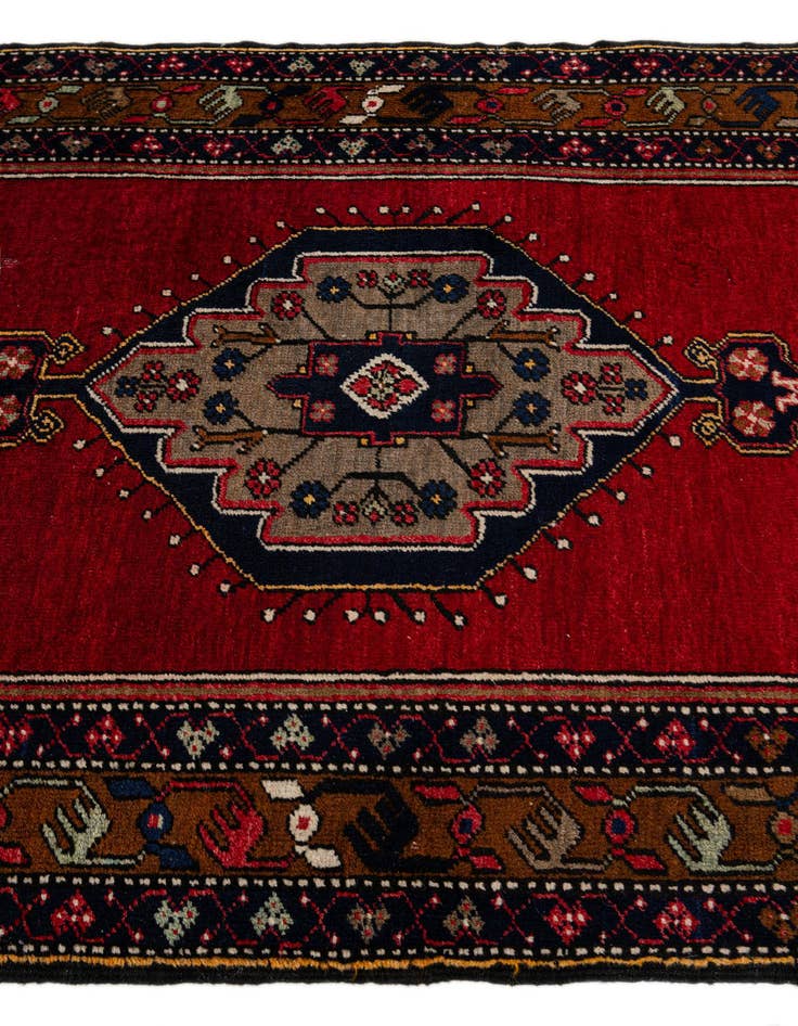Detail image of  3' 3 x 6' 6  Hand Knotted Anatolian Wool Runner Rug