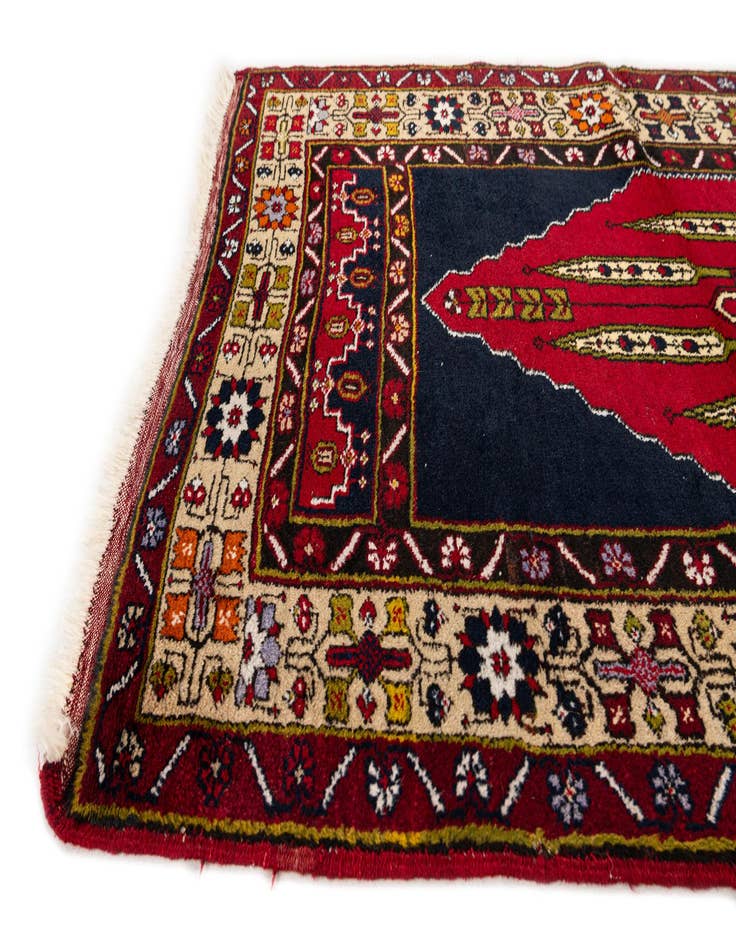 Detail image of  3' 5 x 6' 11  Hand Knotted Anatolian Oriental Wool Runner Rug