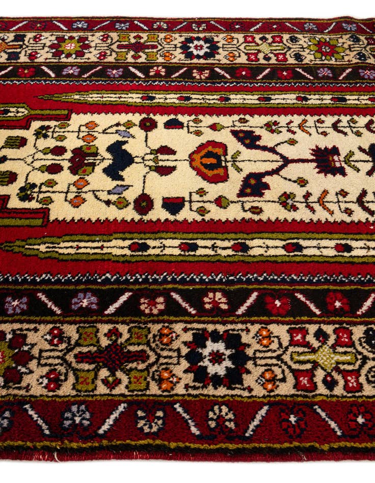 Detail image of  3' 5 x 6' 11  Hand Knotted Anatolian Oriental Wool Runner Rug