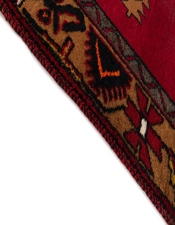 Detail image of  3' 7 x 12'  Hand Knotted Anatolian Oriental Wool Runner Rug