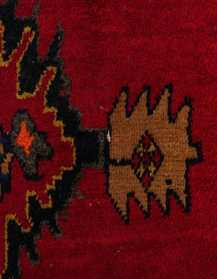 Detail image of  3' 7 x 12'  Hand Knotted Anatolian Oriental Wool Runner Rug