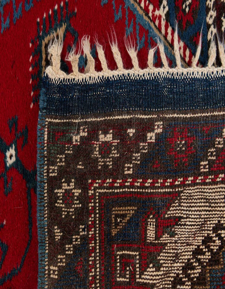 Detail image of  2' 5 x 4'  Hand Knotted Anatolian Wool Runner Rug