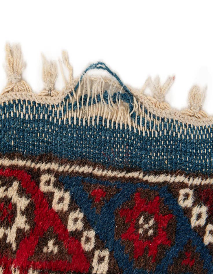 Detail image of  2' 5 x 4'  Hand Knotted Anatolian Wool Runner Rug