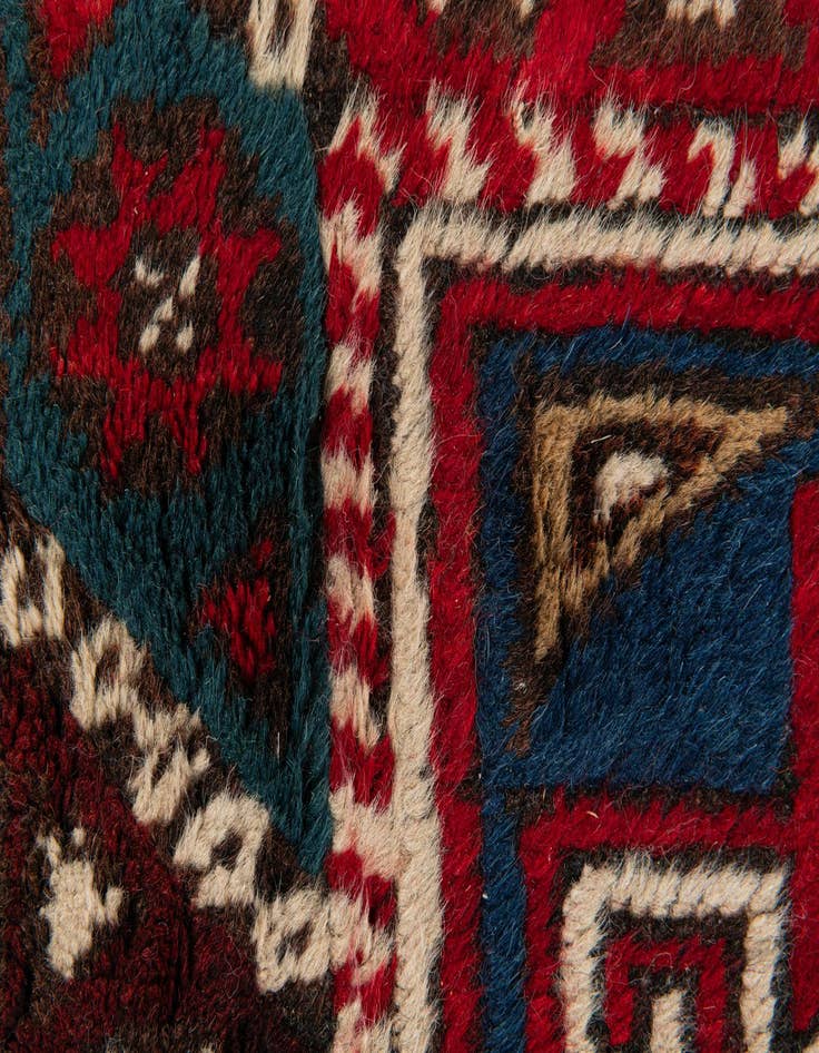 Detail image of  2' 5 x 4'  Hand Knotted Anatolian Wool Runner Rug