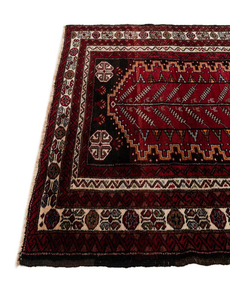 Detail image of  3' 8 x 7' 10  Hand Knotted Anatolian Wool Runner Rug