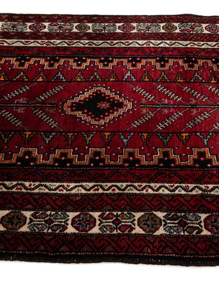 Detail image of  3' 8 x 7' 10  Hand Knotted Anatolian Wool Runner Rug