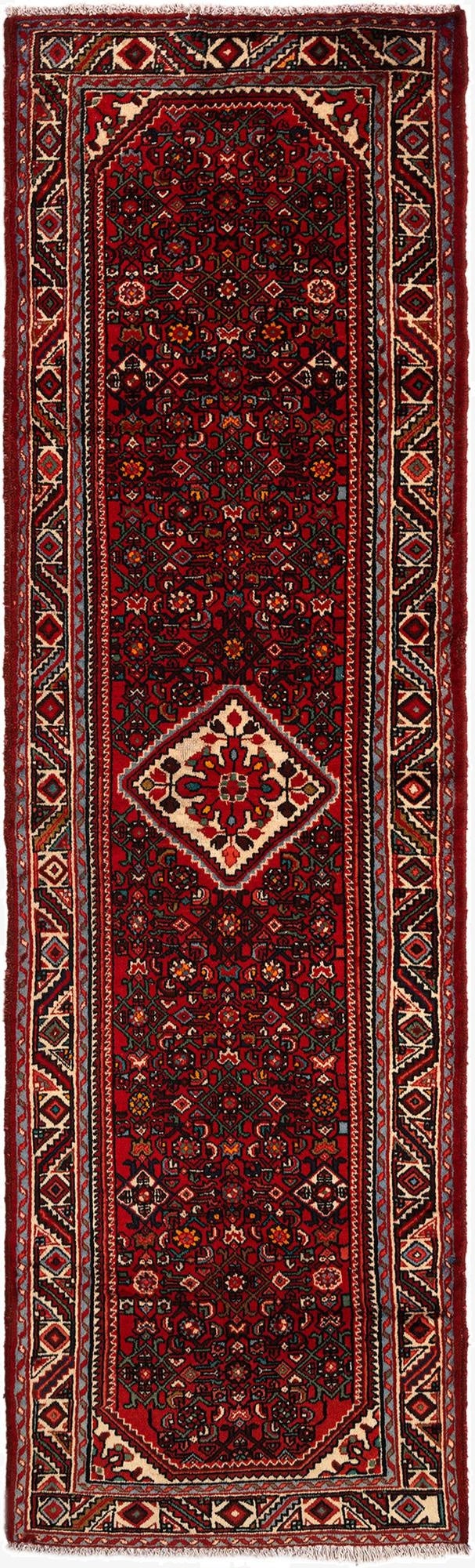  3' 5 x 11' 9 Ardabil Wool Runner Rug
