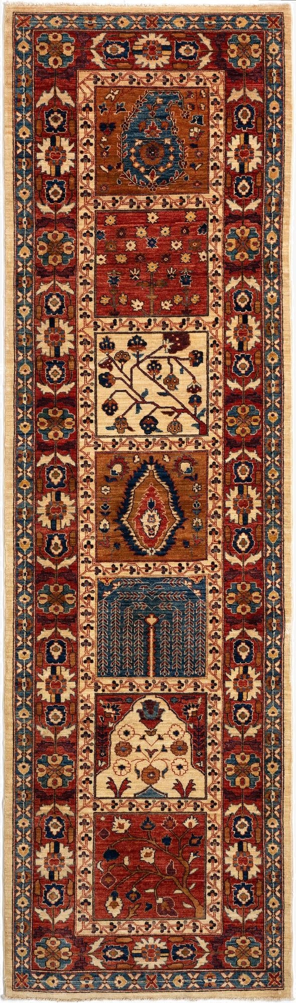 2' 8 x 9' 7 Ariana Fine Wool Runner Rug