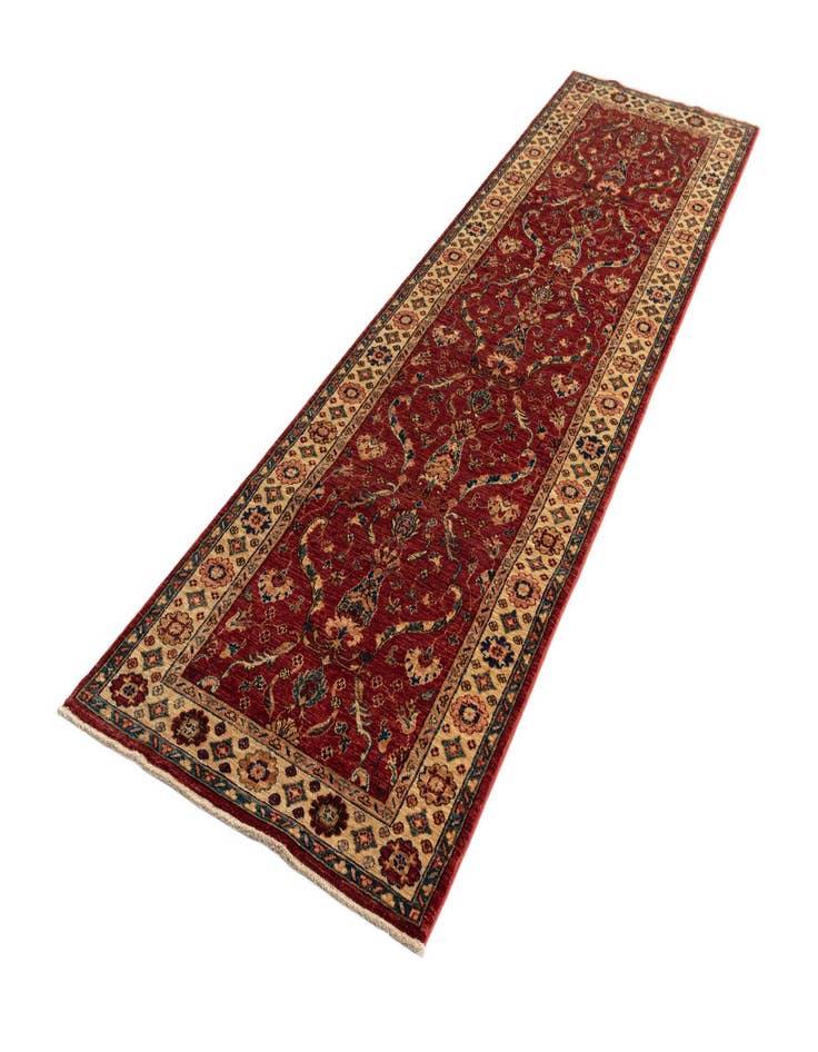 Detail image of  2' 7 x 9' 8 Ariana Ziegler Wool Runner Rug