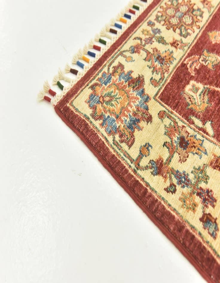 Detail image of  2' 8 x 9' 9  Hand Knotted Ariana Ziegler Runner Rug