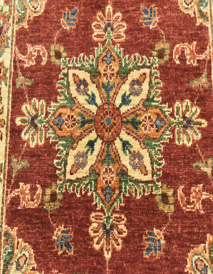 Detail image of  2' 7 x 9' 9  Hand Knotted Ariana Ziegler Runner Rug
