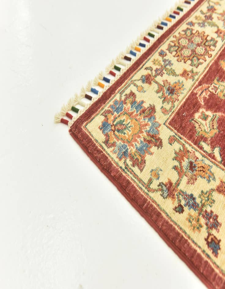 Detail image of  2' 7 x 9' 9  Hand Knotted Ariana Ziegler Runner Rug