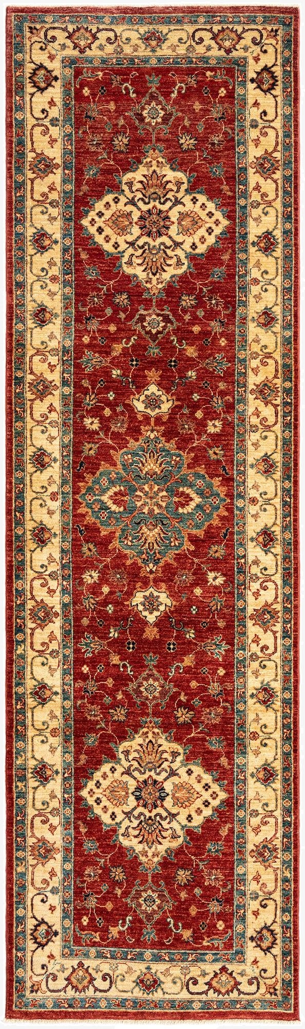  2' 8 x 9' 3 Ariana Ziegler Wool Runner Rug