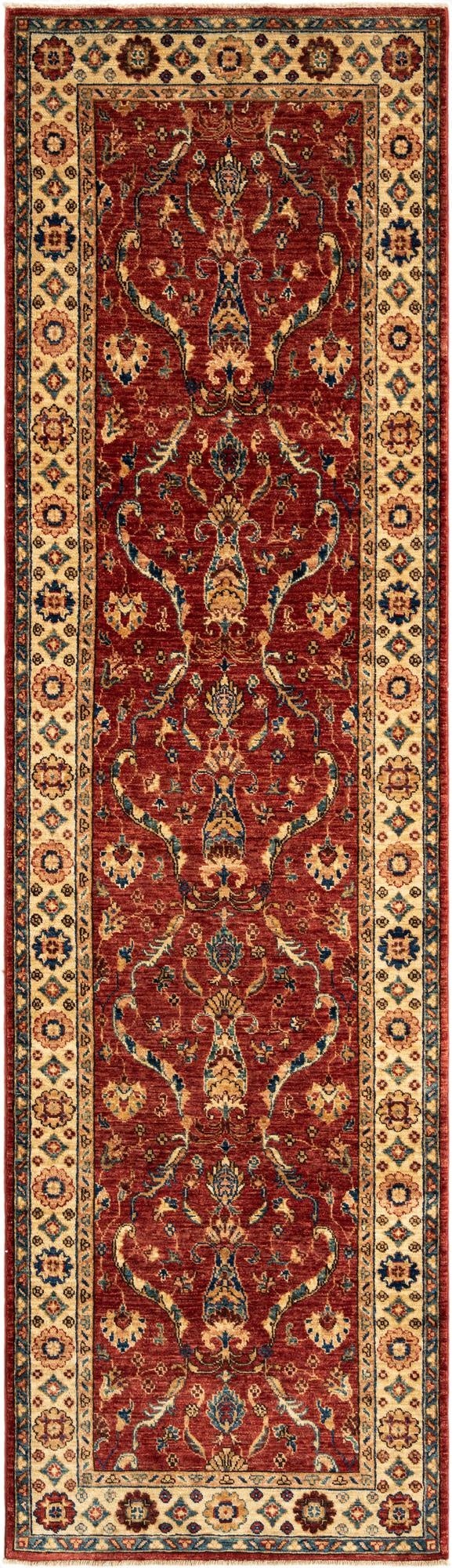  2' 7 x 9' 8 Ariana Ziegler Wool Runner Rug