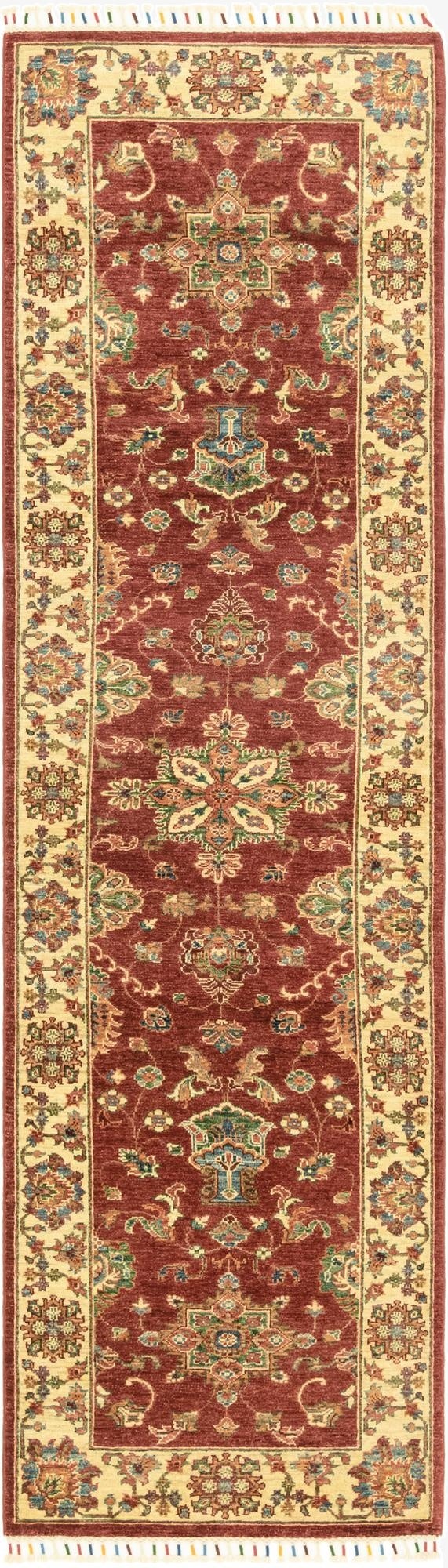  2' 8 x 9' 9  Hand Knotted Ariana Ziegler Runner Rug