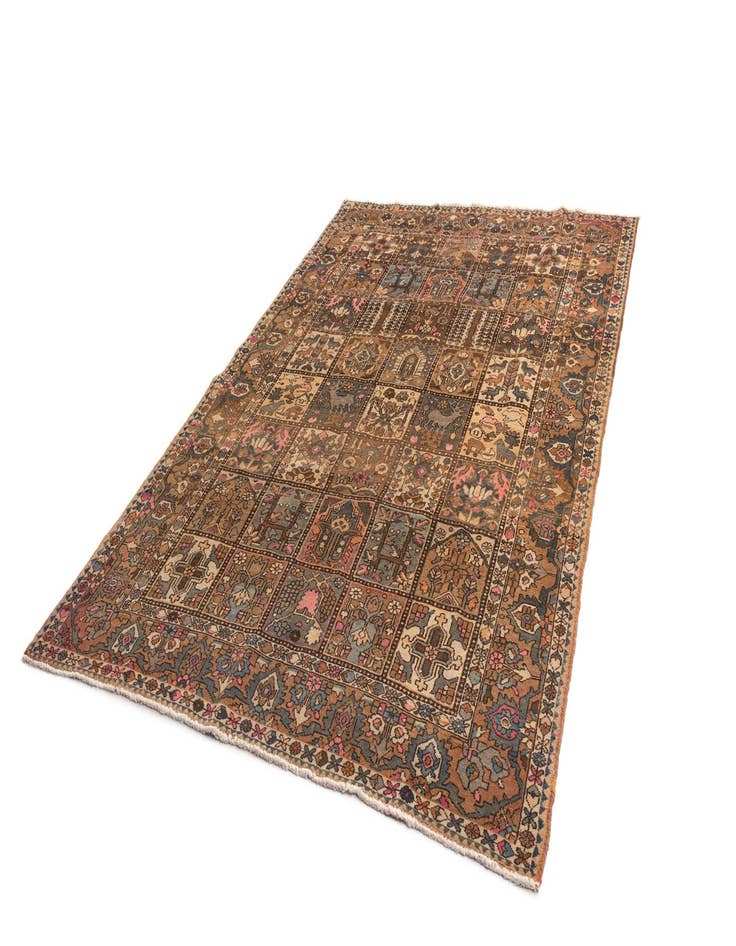 Detail image of  3' 8 x 10' 3 Bachtiar Wool Runner Rug