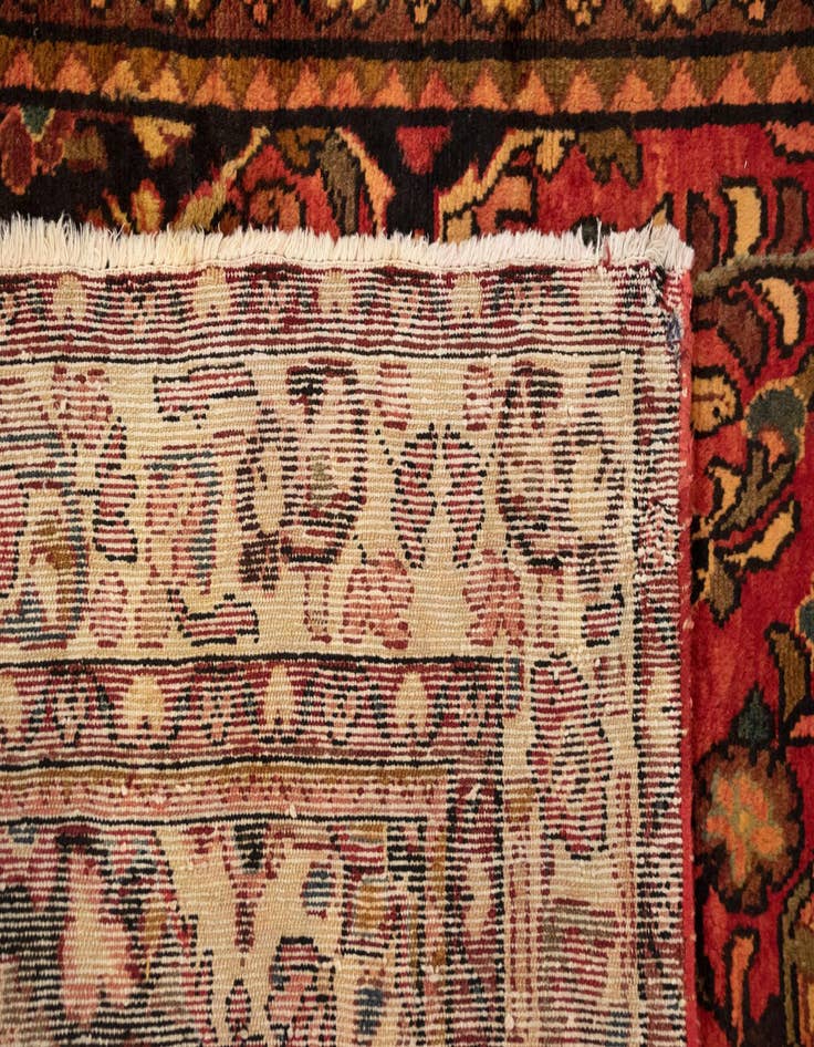 Detail image of  4' 9 x 9' 9  Hand Knotted Bachtiar Persian Wool Runner Rug