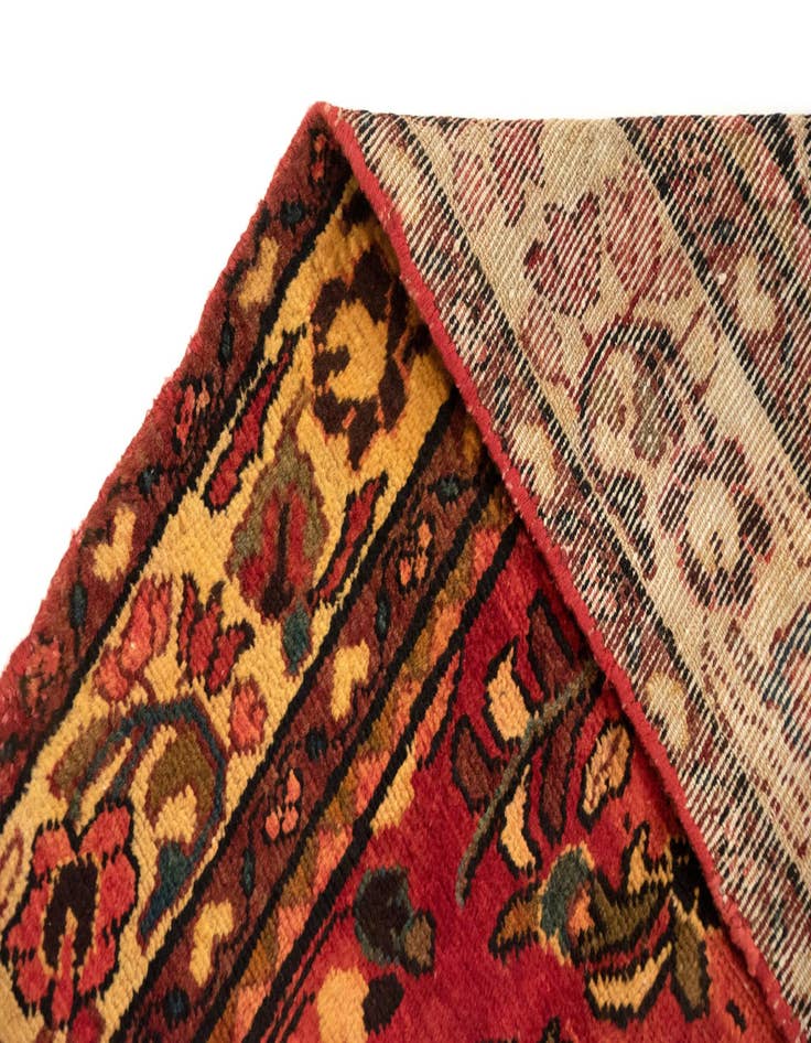 Detail image of  4' 9 x 9' 9  Hand Knotted Bachtiar Persian Wool Runner Rug