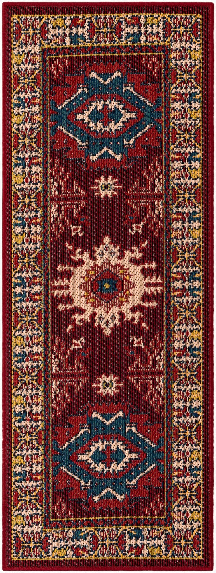  2' x 5'  Washable Baja Indoor / Outdoor Runner Rug