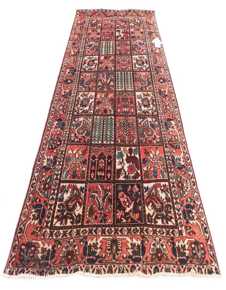 Detail image of  5' 3 x 10' 3  Hand Knotted Bakhtiar Persian Wool Runner Rug