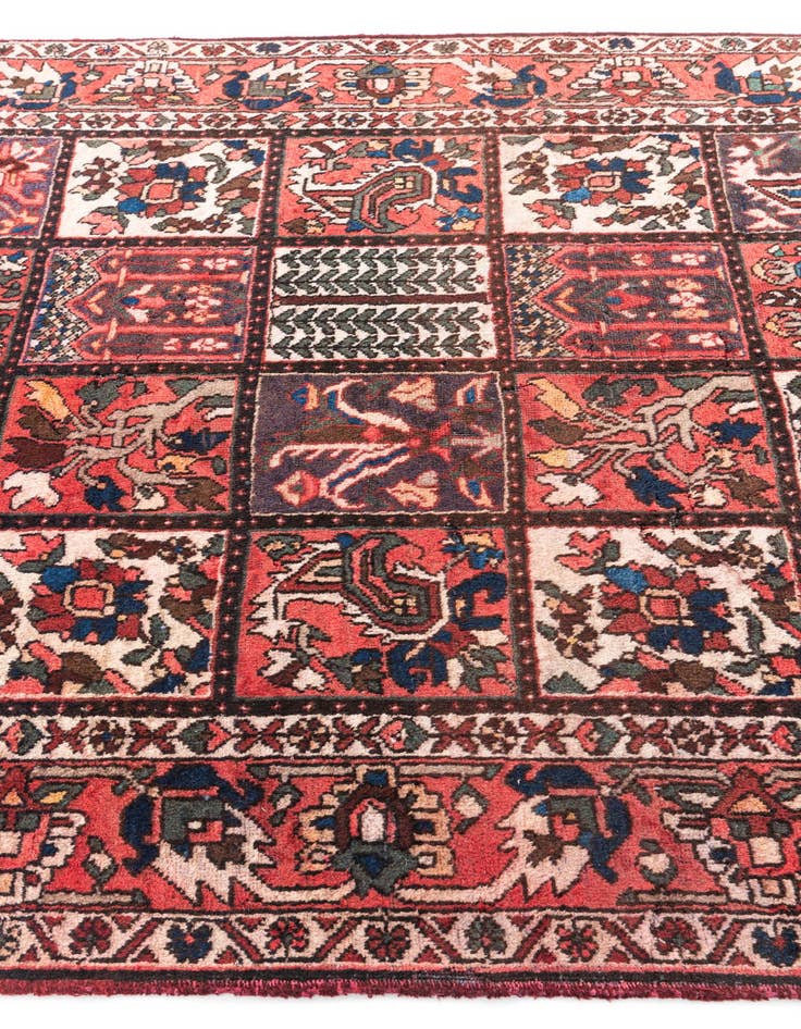 Detail image of  5' 3 x 10' 3  Hand Knotted Bakhtiar Persian Wool Runner Rug