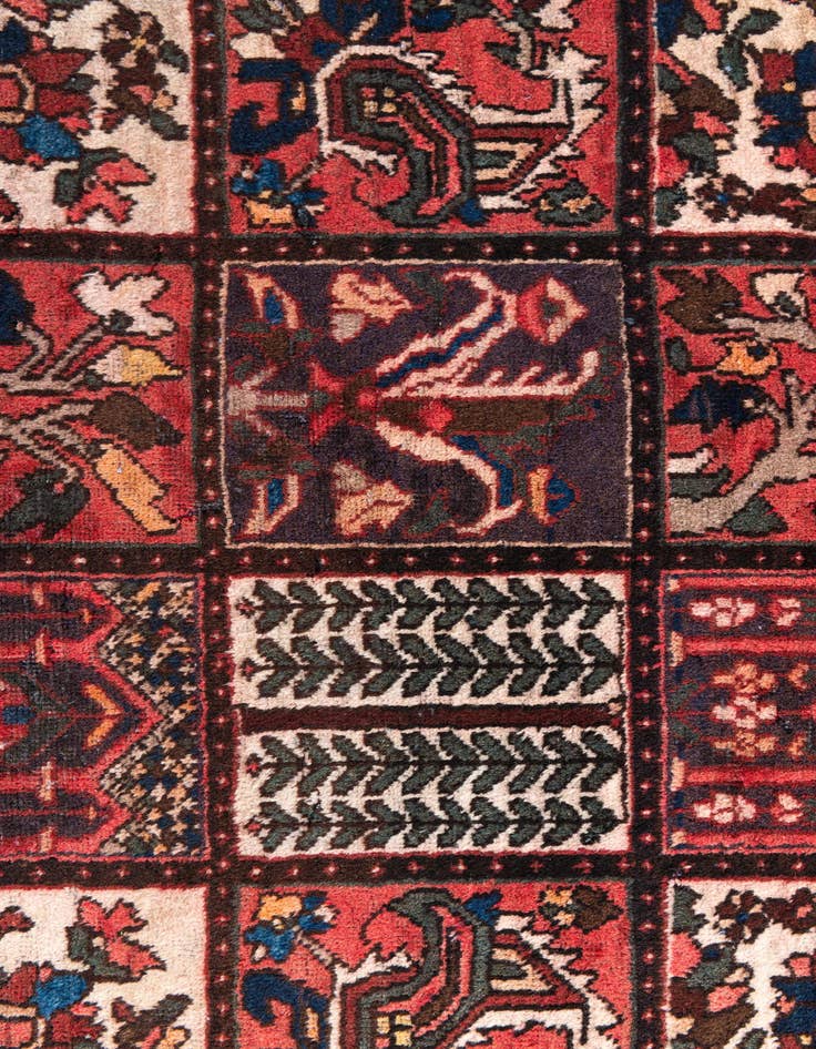 Detail image of  5' 3 x 10' 3  Hand Knotted Bakhtiar Persian Wool Runner Rug