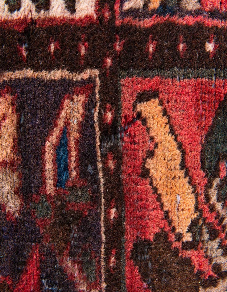 Detail image of  5' 3 x 10' 3  Hand Knotted Bakhtiar Persian Wool Runner Rug