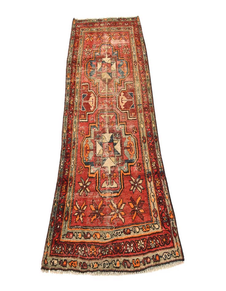 Detail image of  3' 1 x 6' 8  Hand Knotted Bakhtiar Persian Wool Runner Rug