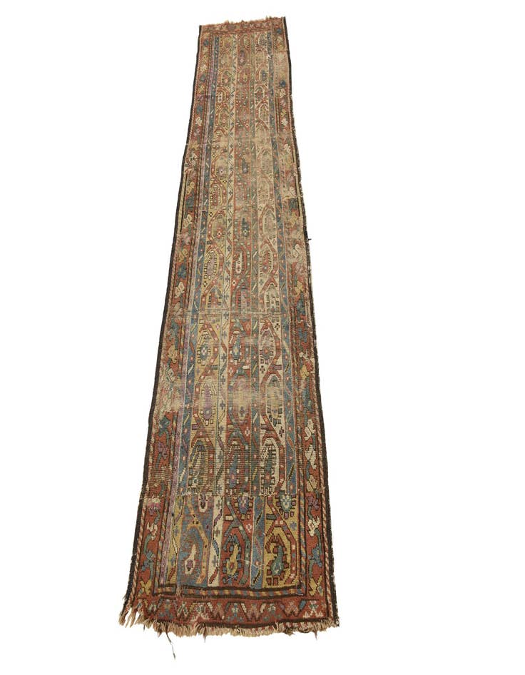 Detail image of  2' 2 x 9' 3  Hand Knotted Bakhtiar Persian Wool Runner Rug