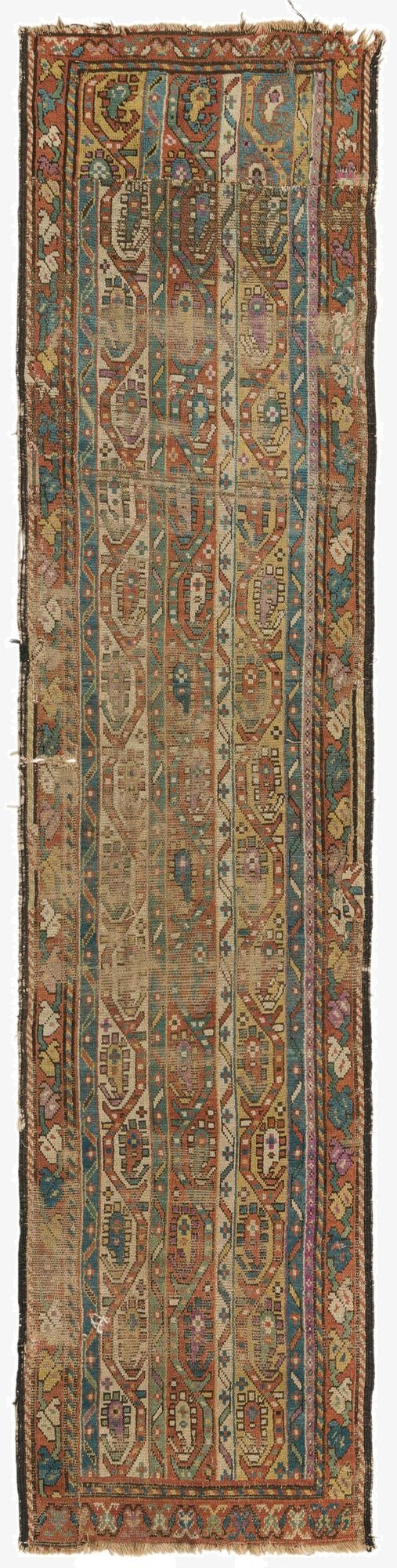  2' 2 x 9' 3  Hand Knotted Bakhtiar Persian Wool Runner Rug