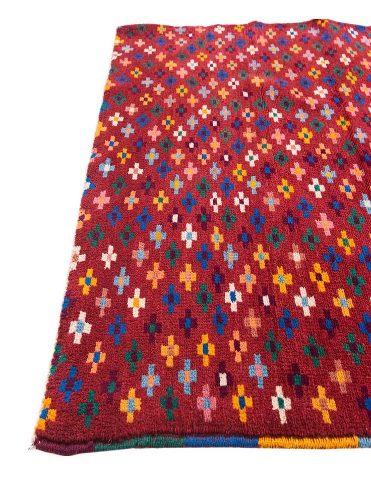 Detail image of  2' 10 x 10'  Hand Knotted Balouch Wool Runner Rug