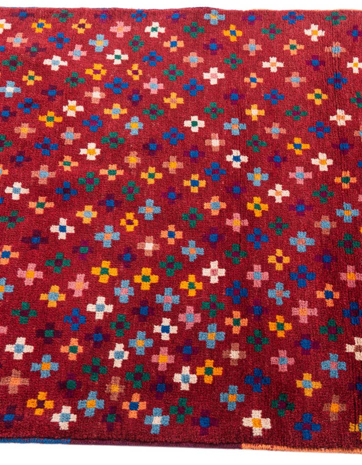 Detail image of  2' 10 x 10'  Hand Knotted Balouch Wool Runner Rug