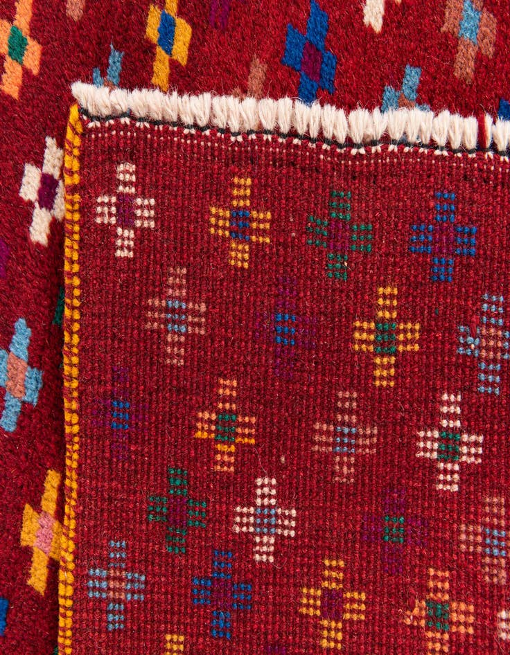 Detail image of  2' 10 x 10'  Hand Knotted Balouch Wool Runner Rug