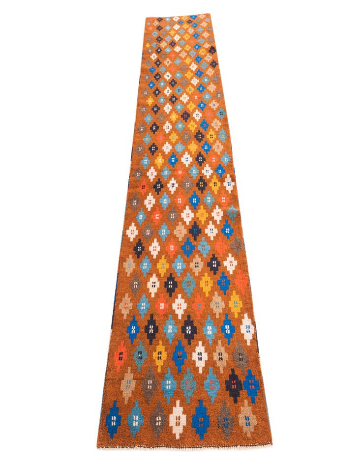 Detail image of  2' 7 x 9'  Hand Knotted Balouch Wool Runner Rug