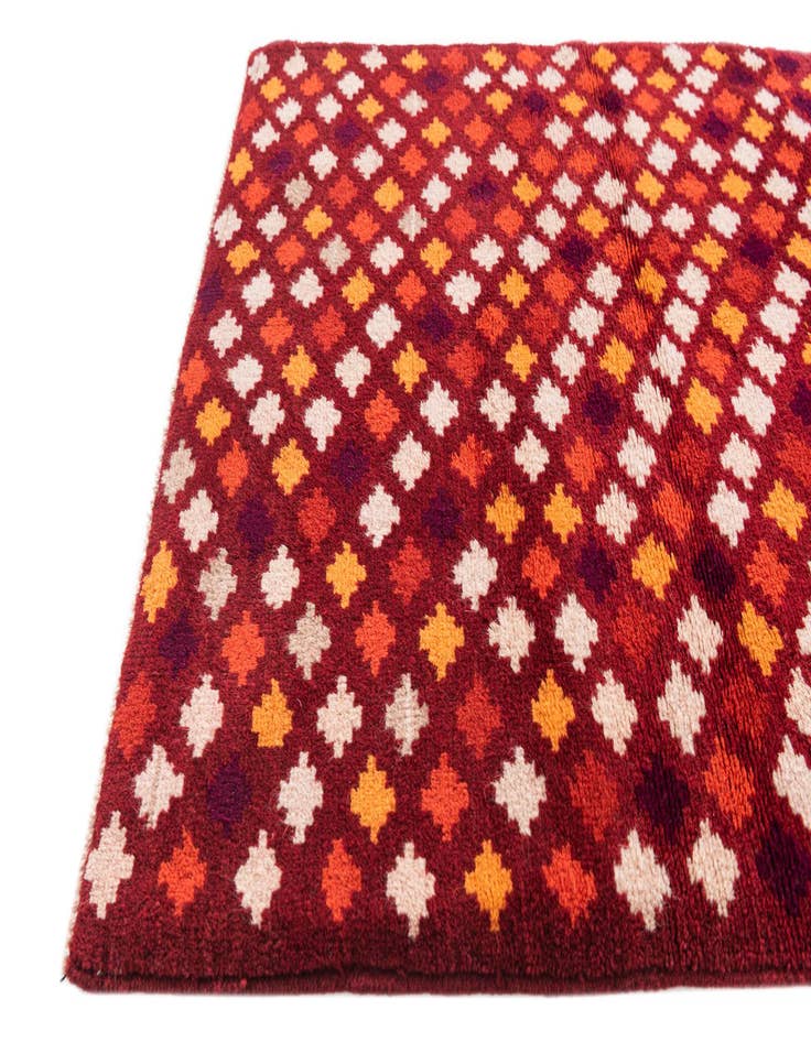 Detail image of  2' 8 x 9' 9  Hand Knotted Balouch Wool Runner Rug